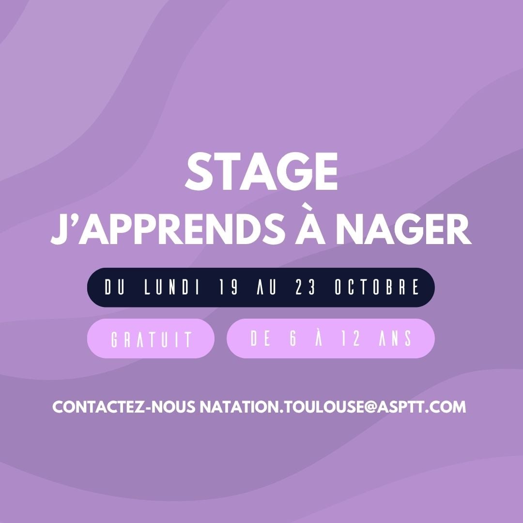 STAGE J'APPRENDS À NAGER